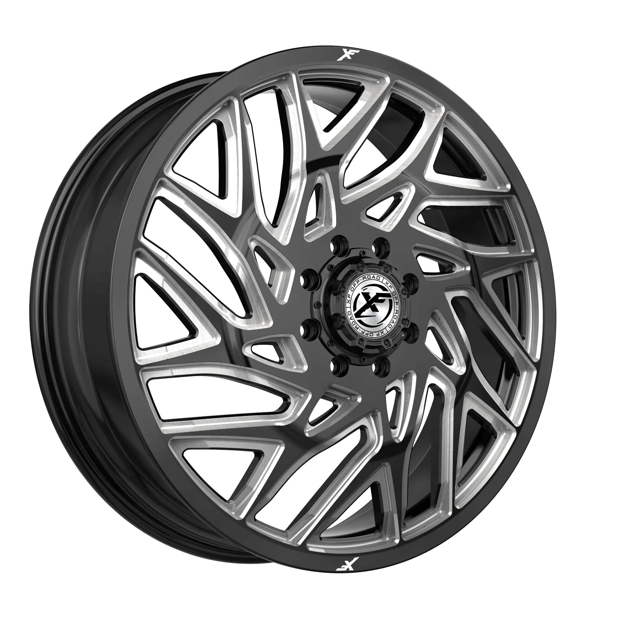 XF Off-Road XF-240 Dually 20X8.25 8X210 Gloss Black Milled
