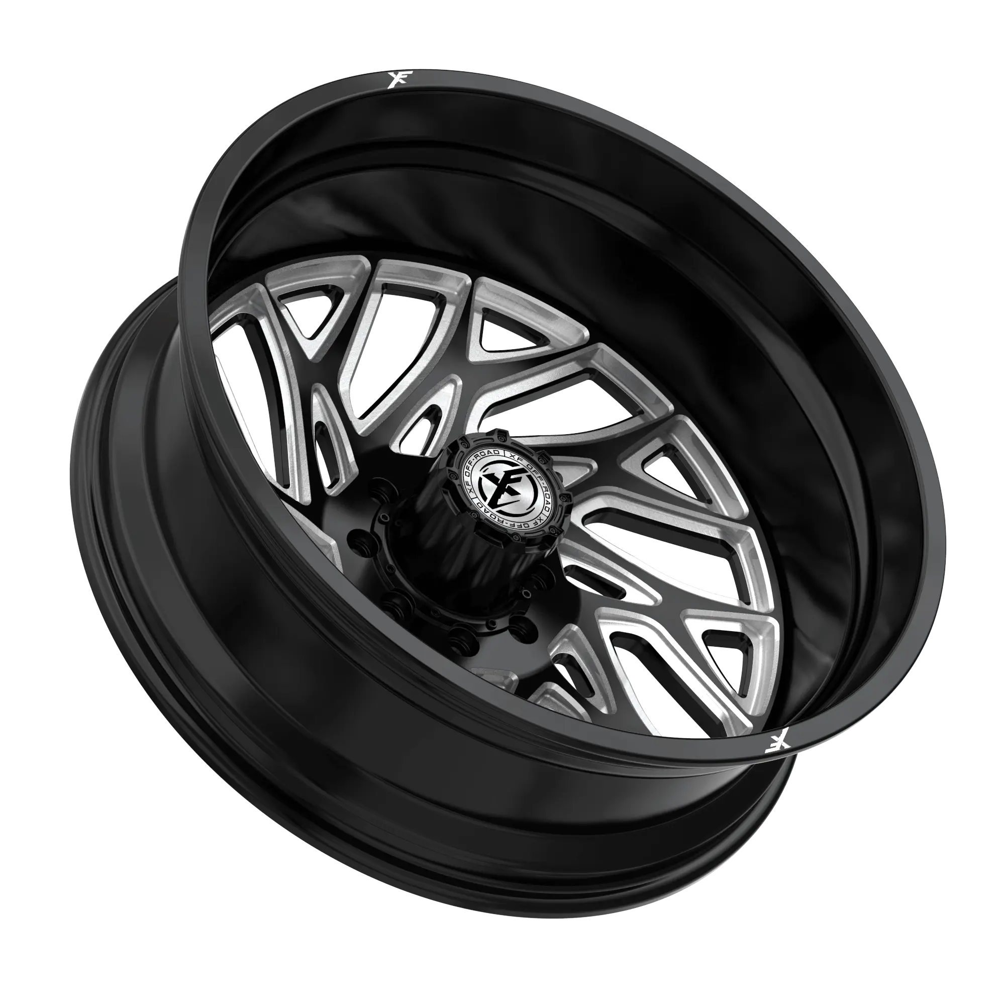 XF Off-Road XF-240 Dually 20X8.25 8X210 Gloss Black Milled thumbnail 2