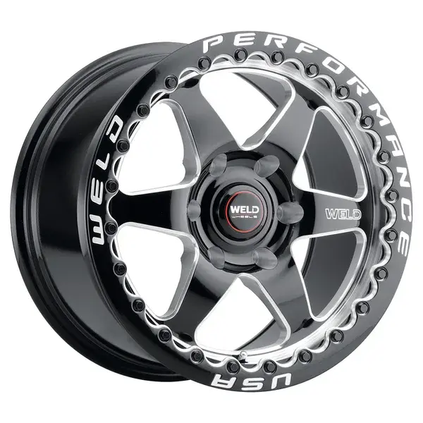 WELD Street Performance Ventura 6 Beadlock 17X9.5 6X127 ET 35mm Gloss Black Milled