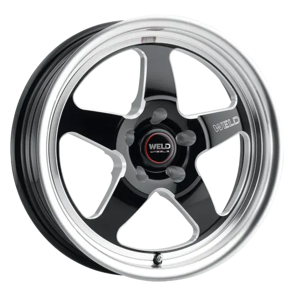 WELD Street Performance Ventura Drag 17X5 5X135 ET -38mm Gloss Black Milled