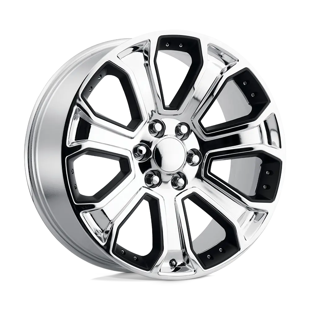 Performance Replicas PR113 20X9 6X139.7 ET 24mm Chrome With Matte Black Accents