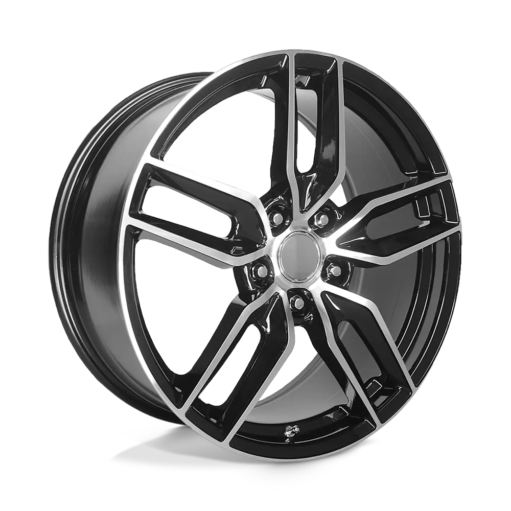 Performance Replicas PR160 19X10 5X120.65 ET 78mm Gloss Black With Machined Spokes