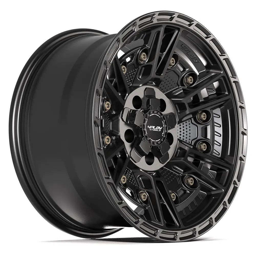 4Play 4PS01 18X9 6X139.7 / 6X135 ET-6mm Satin Black - main product image