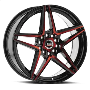 SPEC-1 Wheels SP-60 17X7.5 5X108 Gloss Black & Machined