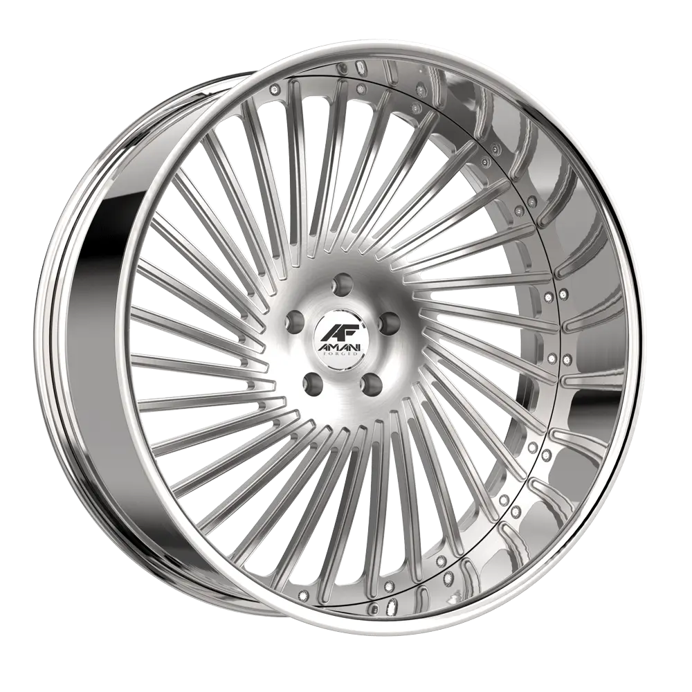 Amani Chile 28X9 5X120 1mm Brush Center Chrome Lip - image principale du produit
