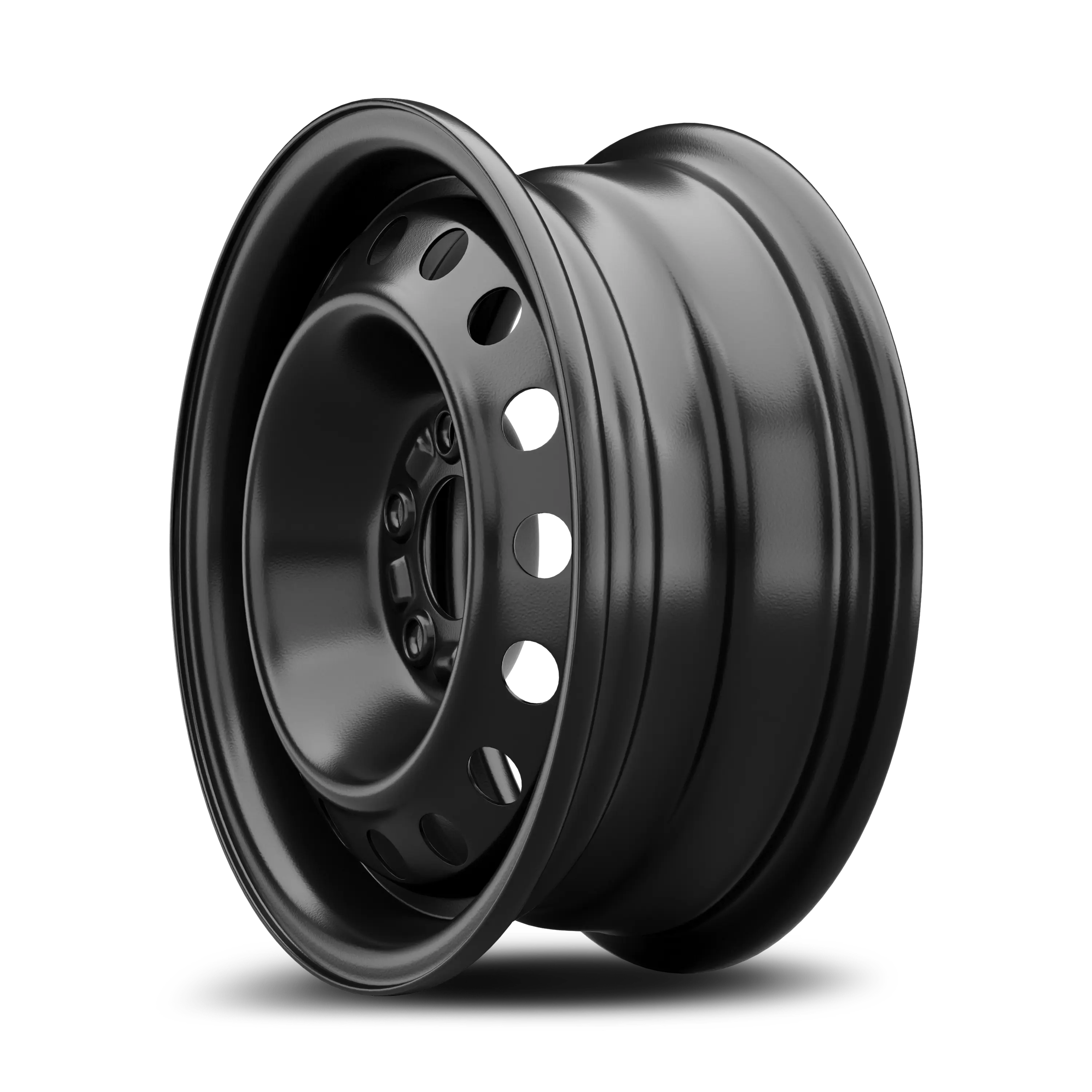 Krypton Wheels Steel Wheel 19X7.5 5X108 ET 40mm Black ArcticArmor Shield Coat thumbnail 4
