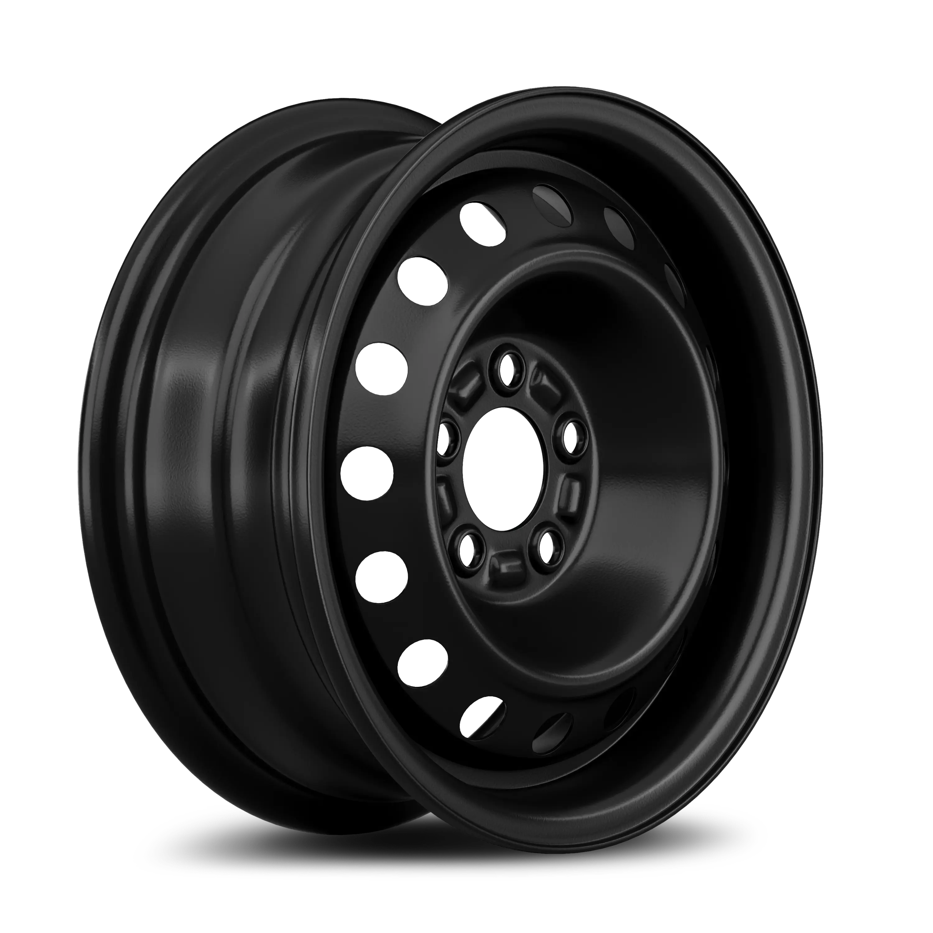 Krypton Wheels Steel Wheel 17X7 5X115 ET 41mm Black ArcticArmor Shield Coat
