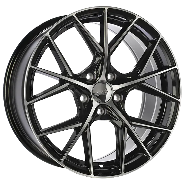 DAI Wheels A-Spec 14X6 4X100 ET 35mm Gloss Black - Machined Face