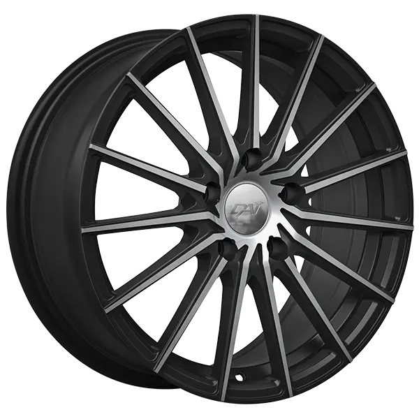 DAI Wheels Specter 16X7 4x100 +40mm Black & Machined - main product image