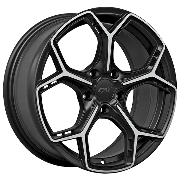DAI Wheels Widow 15X6.5 5x114.3 +40mm Black & Machined - image principale du produit