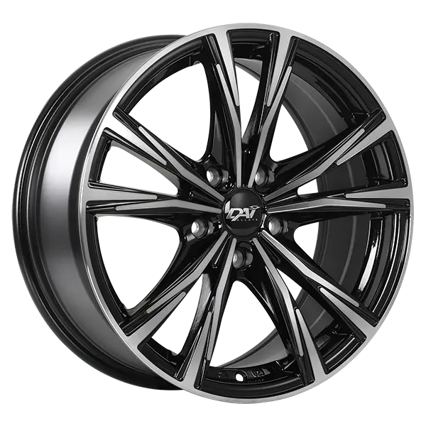 DAI Wheels Oracle 17X7.5 5x114.3 41mm Gloss Black - Machined Face - main product image