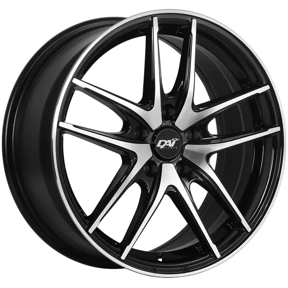 DAI Wheels Apex 15X6.5 4x100 40mm Gloss Black - Machined Face - main product image