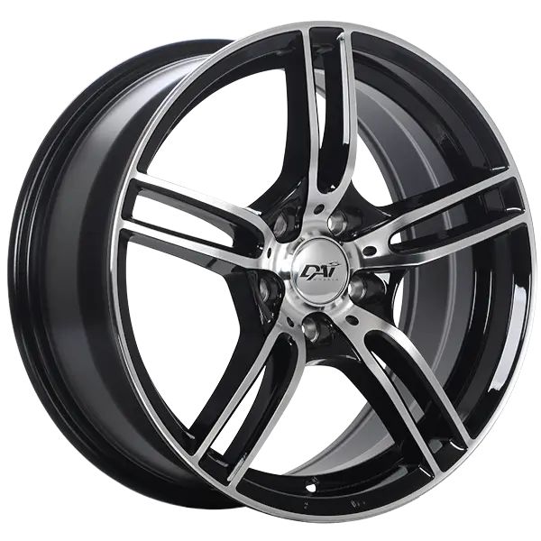 DAI Wheels Mazza 15X6.5 4x100 40mm Gloss Black - Machined Face - main product image