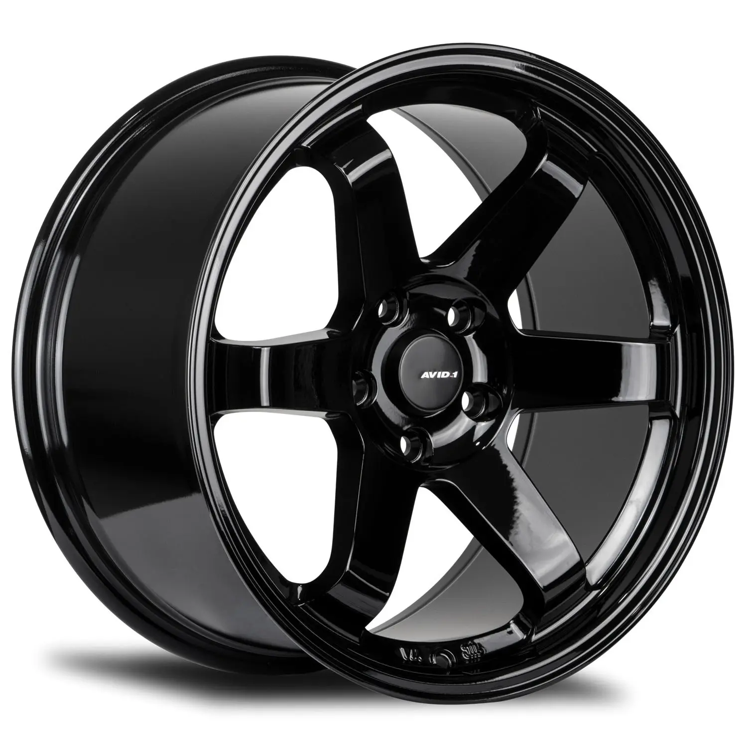 Avid.1 AV-06 18X9.5 5X100 38mm Gloss Black - image principale du produit