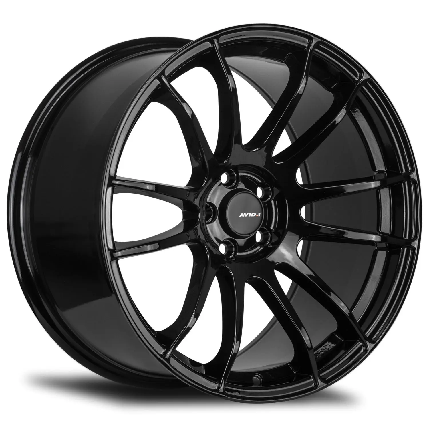 Avid.1 AV-20 18X9.5 5X100 38mm Gloss Black - image principale du produit