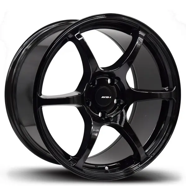 Avid.1 AV-26 18X8.5 5X114.3 35mm Gloss Black - main product image