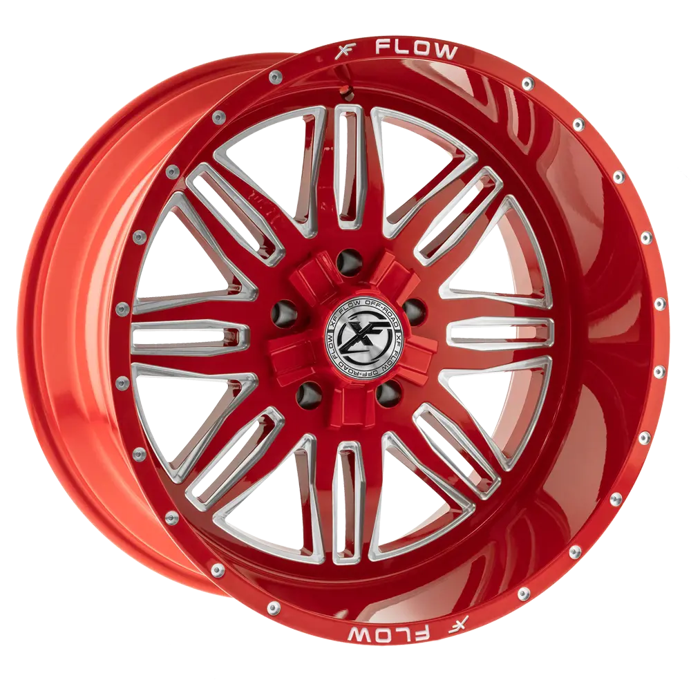 XFX FLOW XFX-303 22X12 5X139.7 / 5X150 ET -44mm Red & Milled