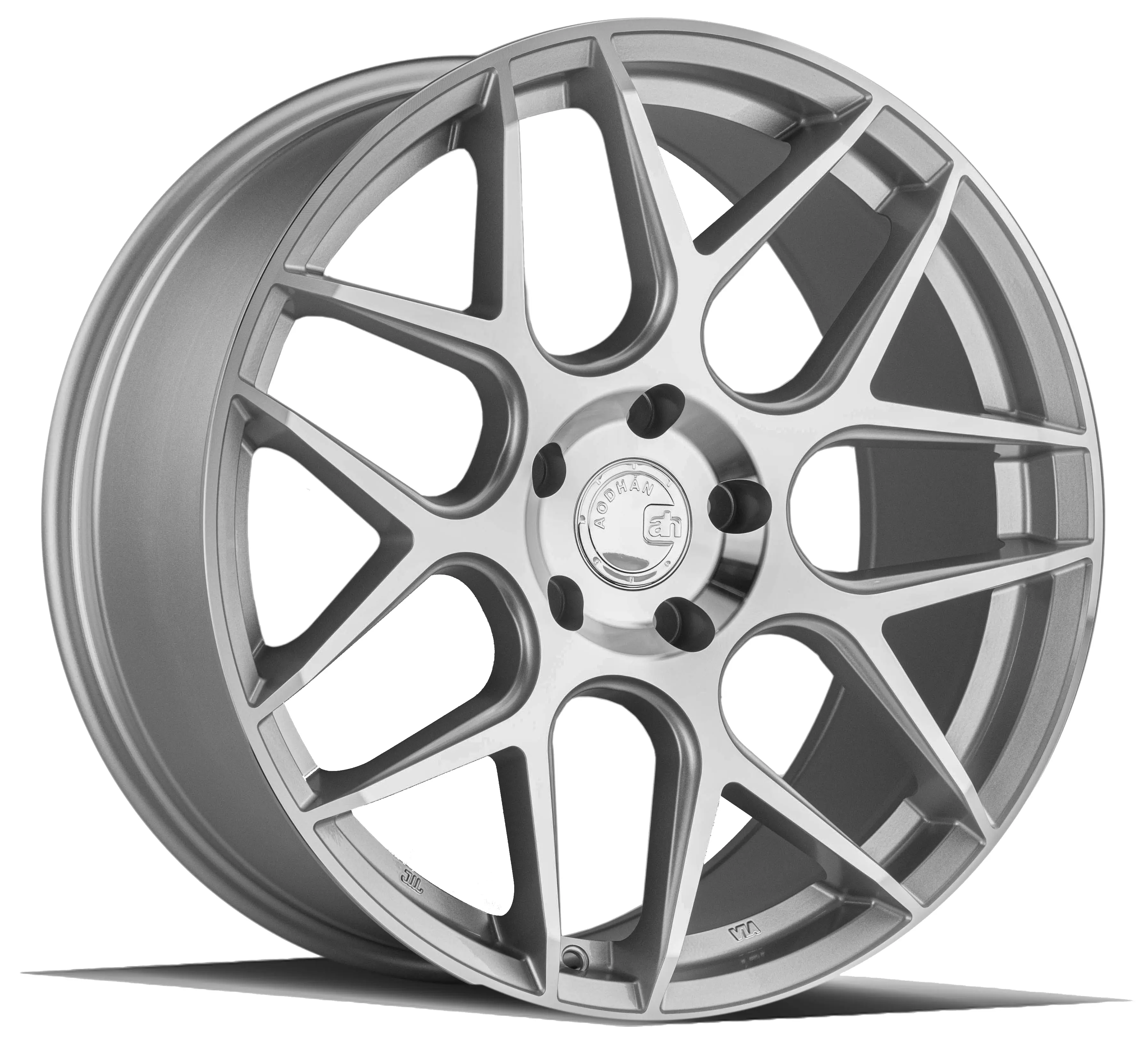 Aodhan Wheels AFF2 19X8.5 5X114.3 ET 35mm Gloss Silver Machined Face