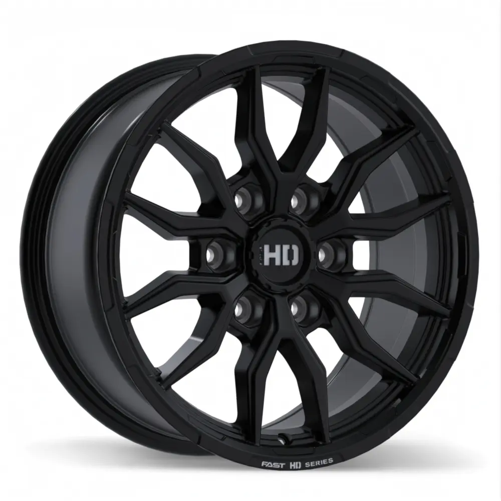 Fast HD Grit 18X8.5 6X139.7 ET 20mm Satin Black with Milling - image principale du produit
