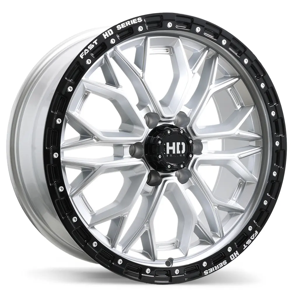 Fast HD Muramasa 20X10 8X170 0mm Gloss Silver with Black Lip - image principale du produit