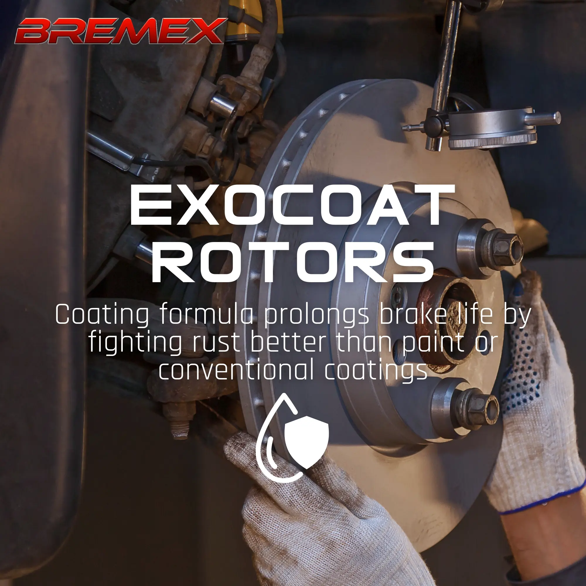 Coated Brake Rotor & Ceramic Pad Kit thumbnail 2