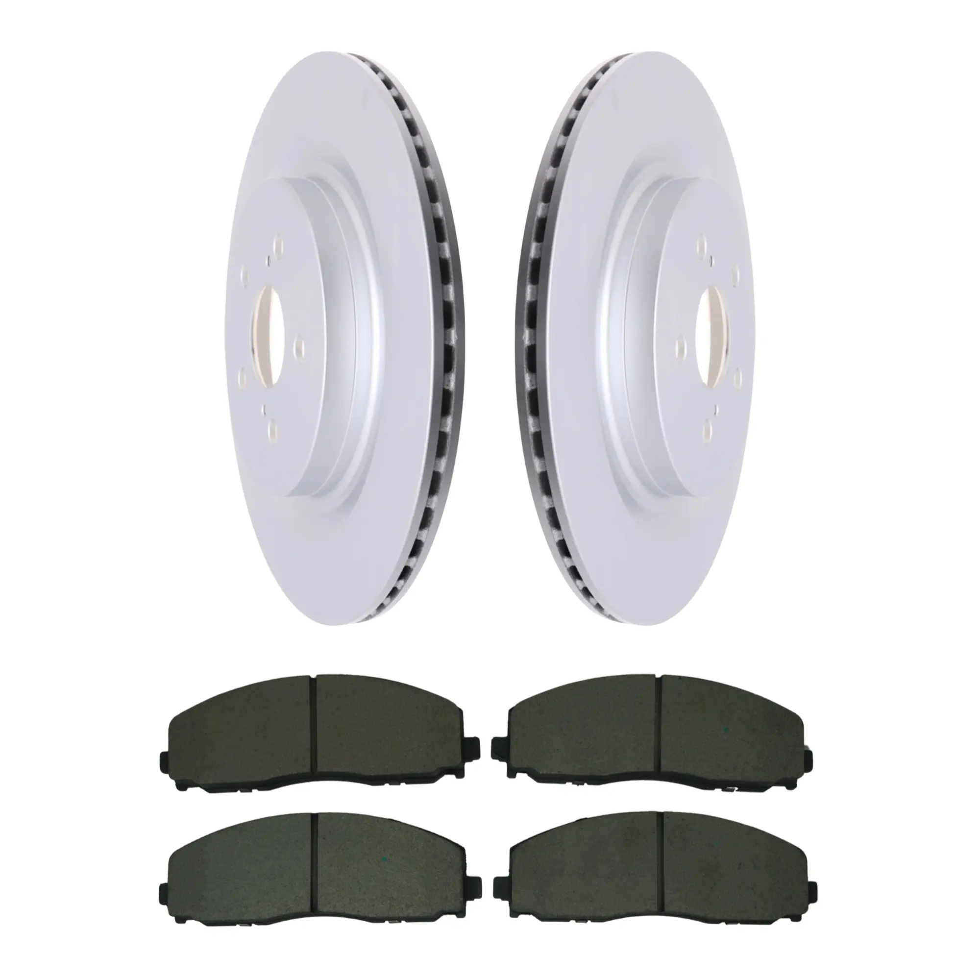 Coated Brake Rotor & Ceramic Pad Kit - main product image