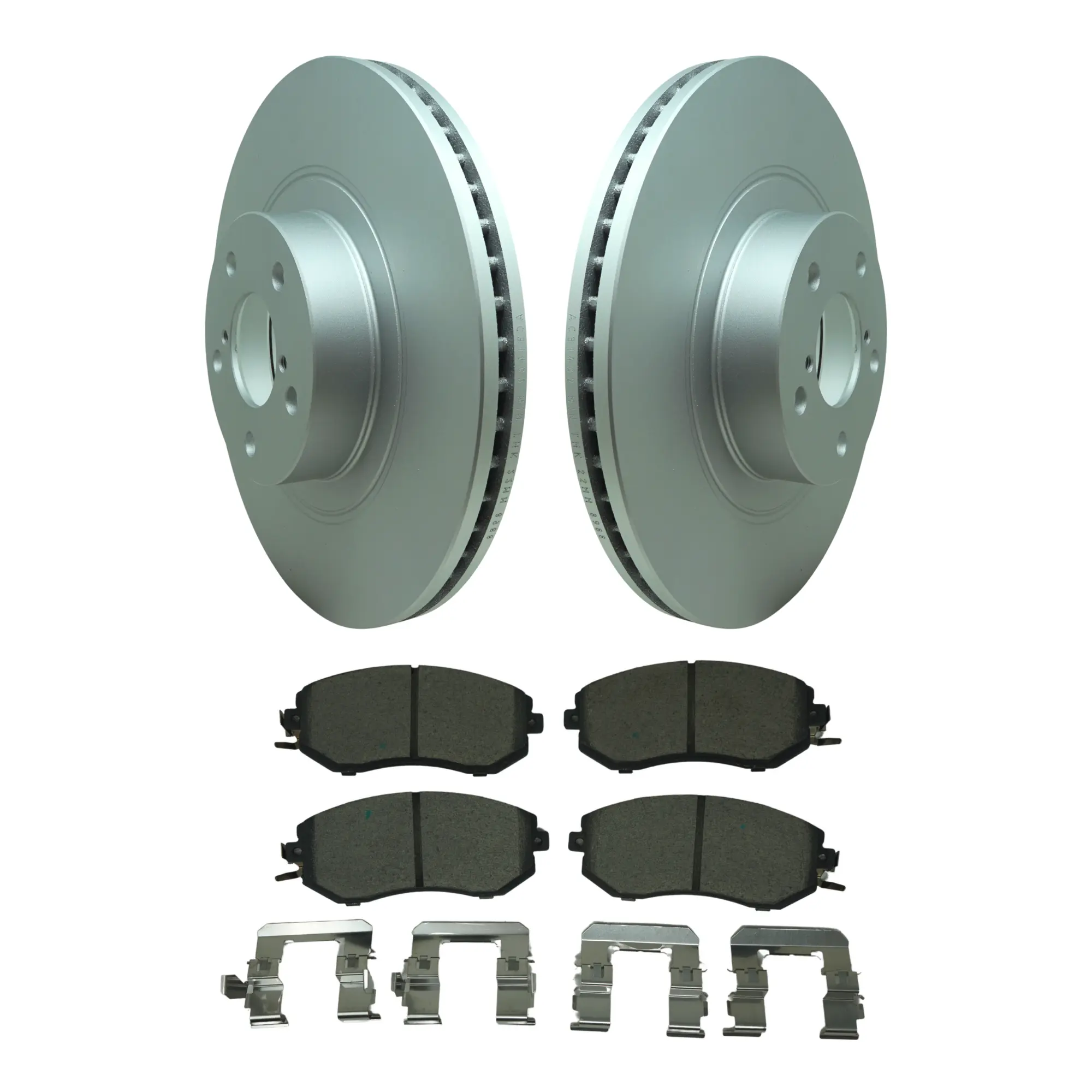 Coated Brake Rotor & Ceramic Pad Kit - main product image