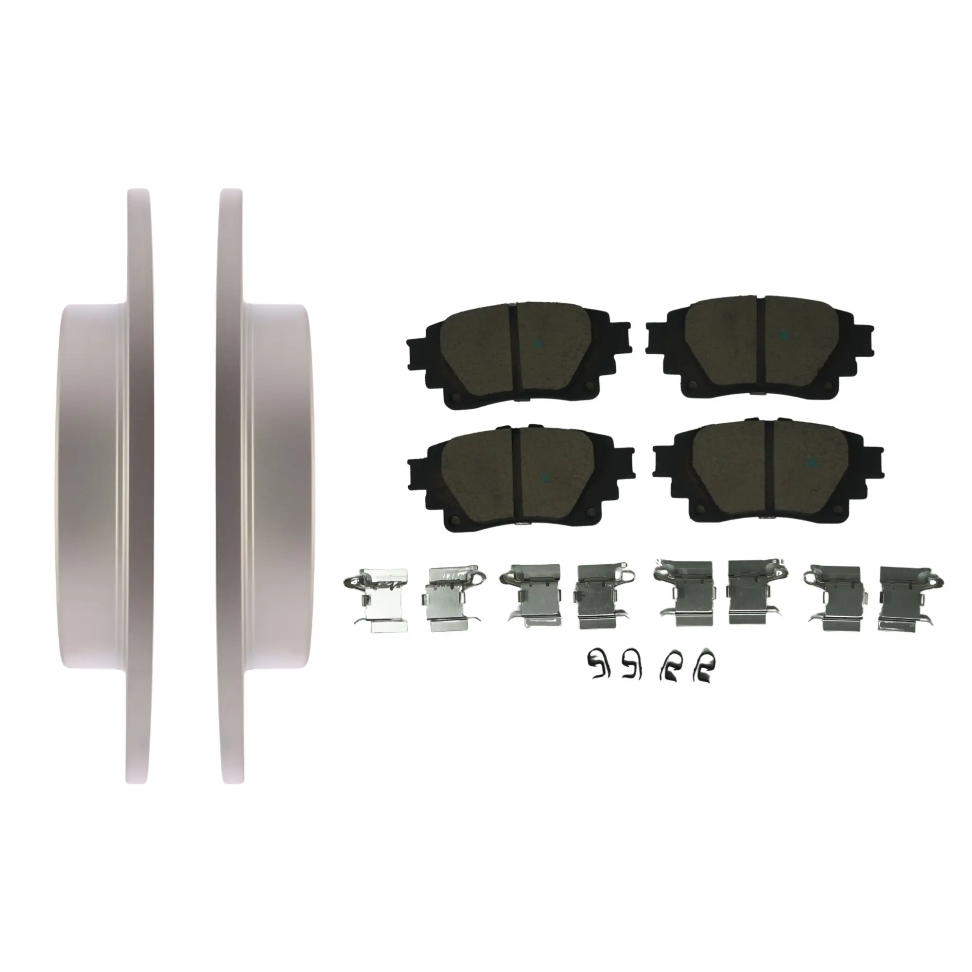 Coated Brake Rotor & Ceramic Pad Kit - main product image