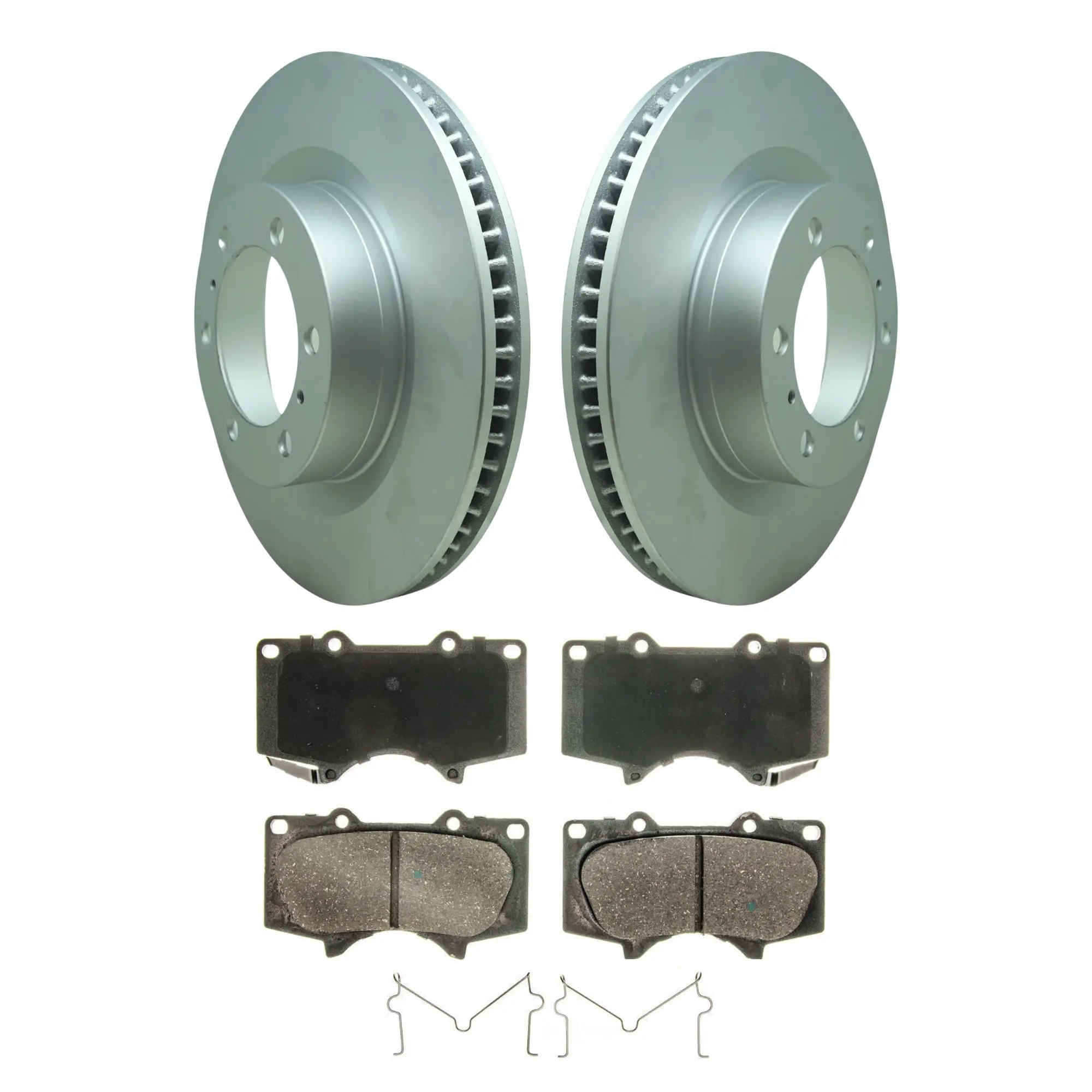 Coated Brake Rotor & Ceramic Pad Kit - main product image