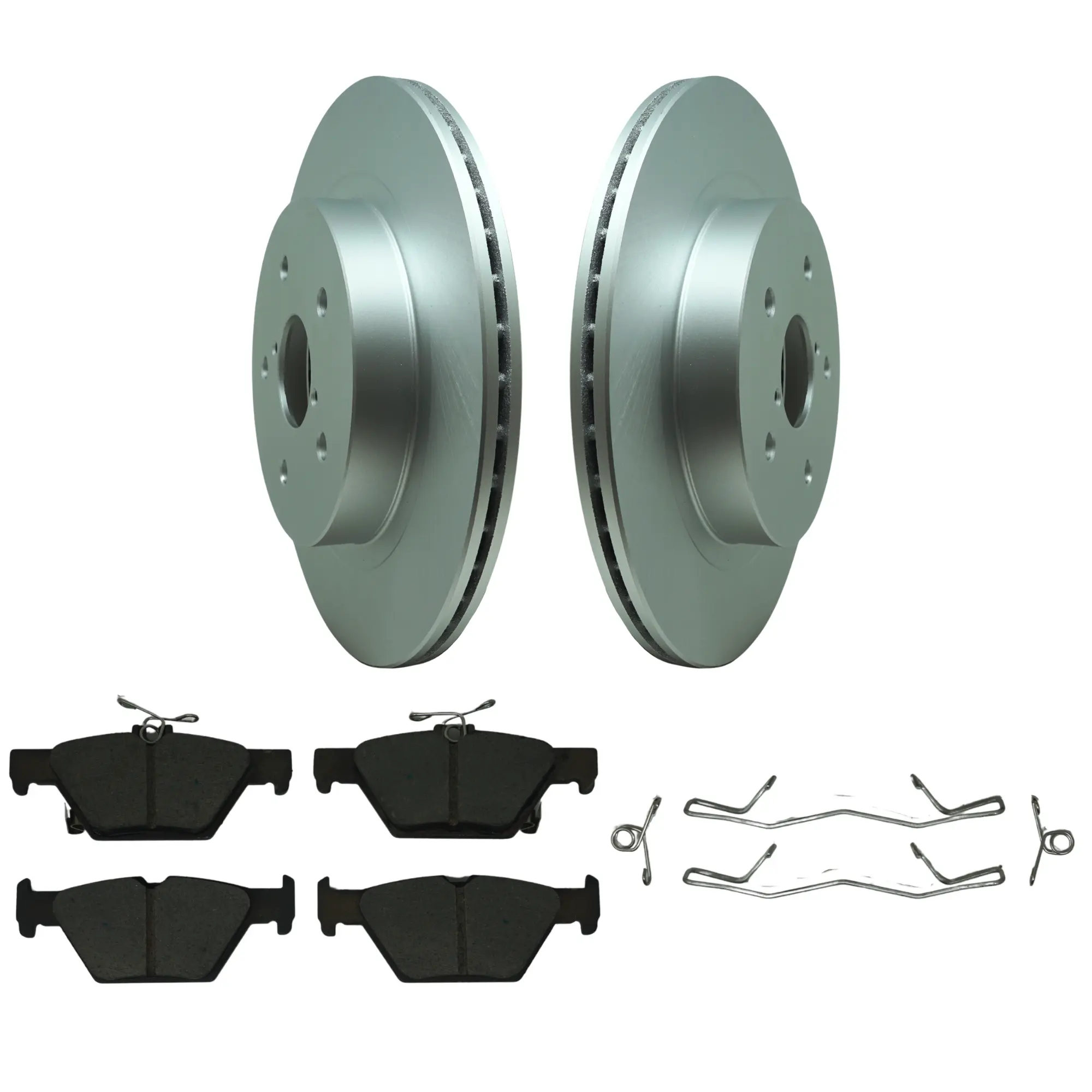 Coated Brake Rotor & Ceramic Pad Kit - main product image