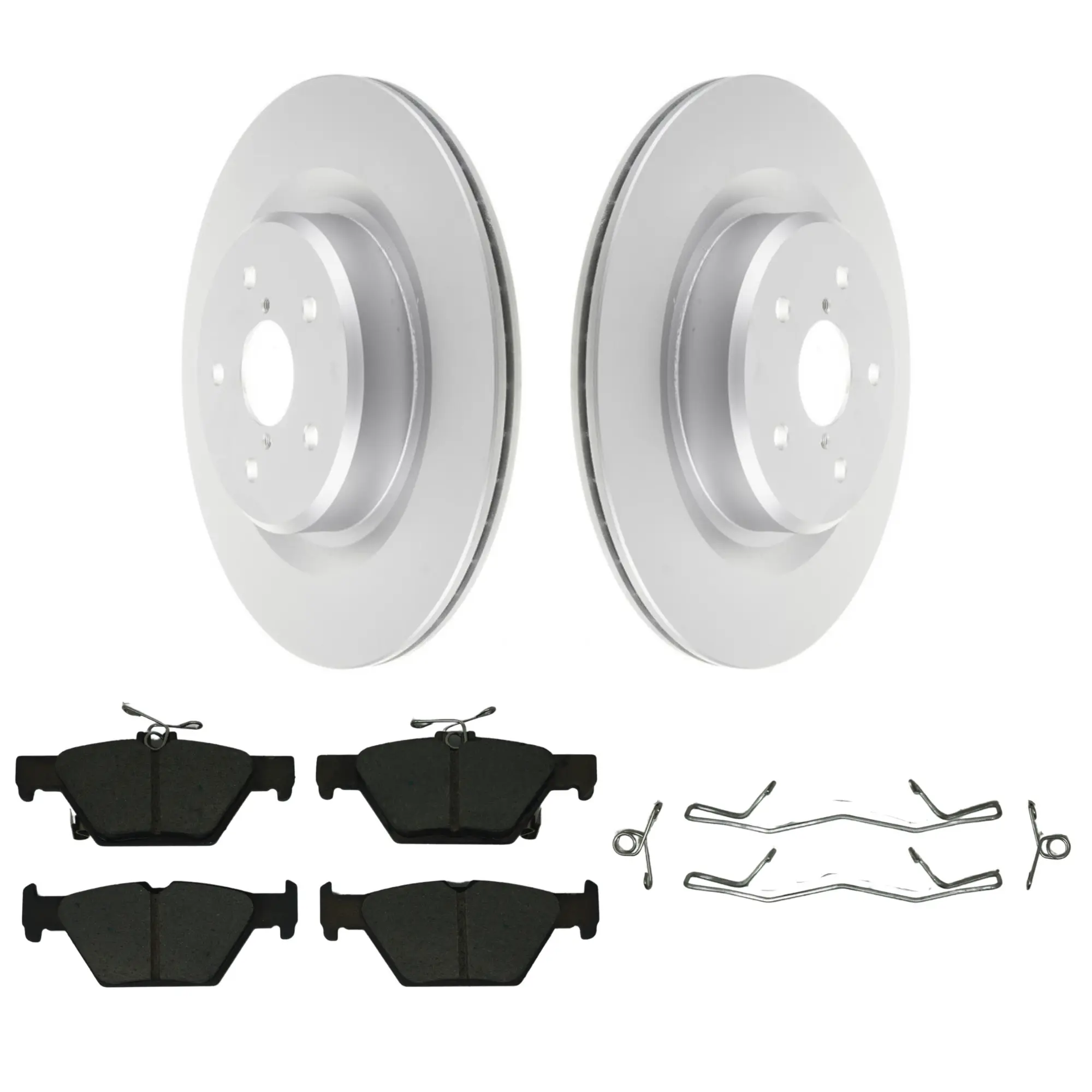 Coated Brake Rotor & Ceramic Pad Kit - main product image