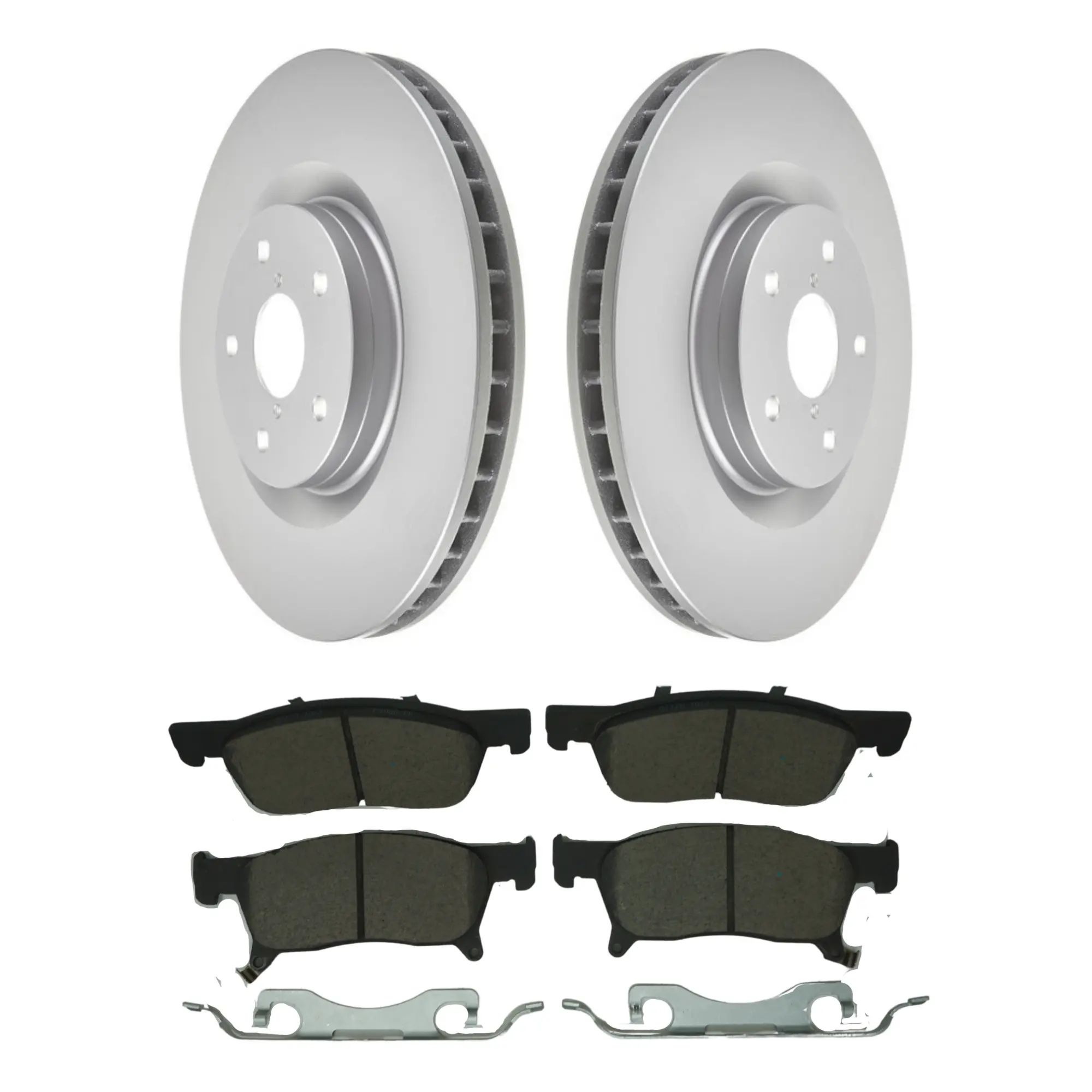 Coated Brake Rotor & Ceramic Pad Kit - main product image