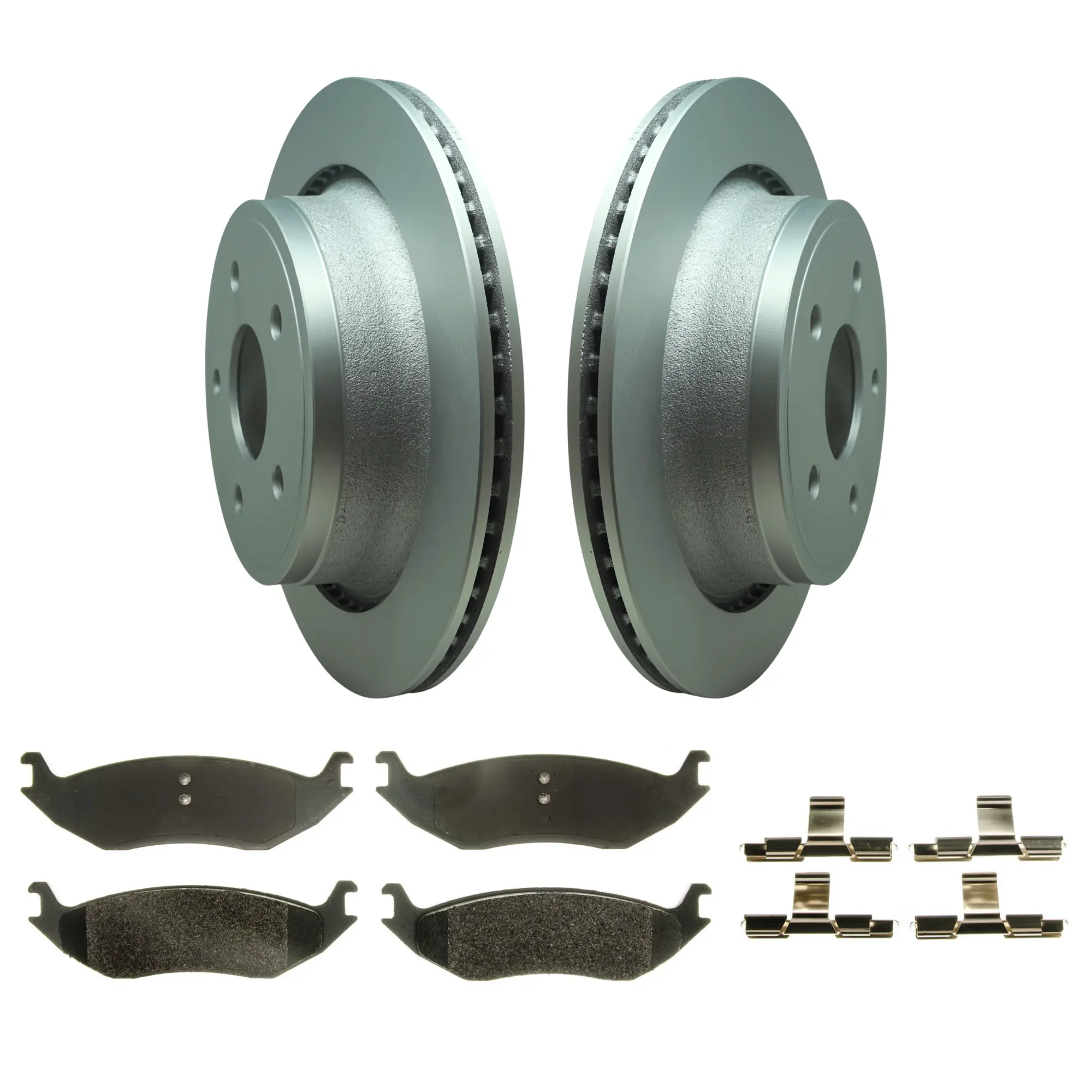 Coated Brake Rotor & Ceramic Pad Kit - main product image