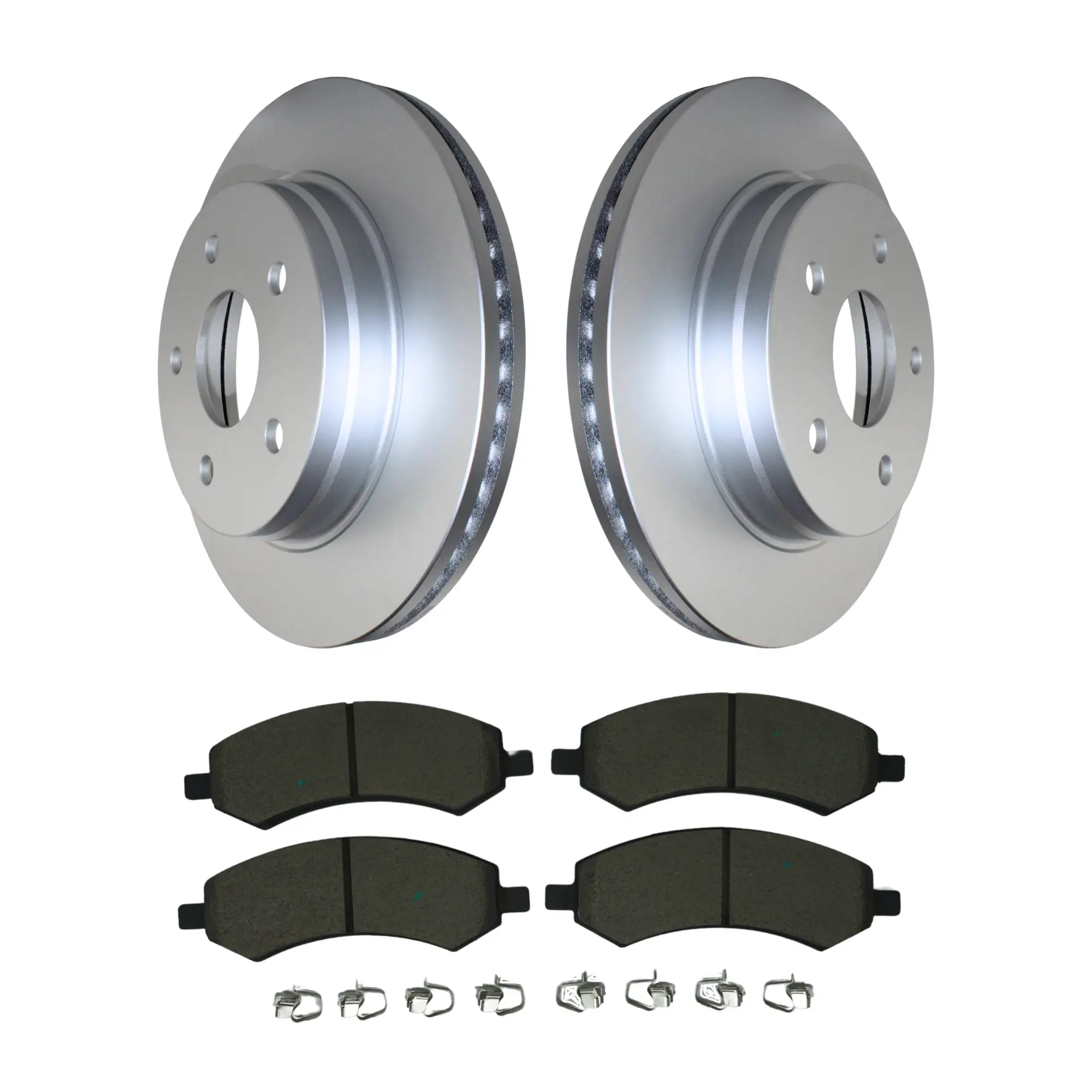 Coated Brake Rotor & Ceramic Pad Kit - main product image
