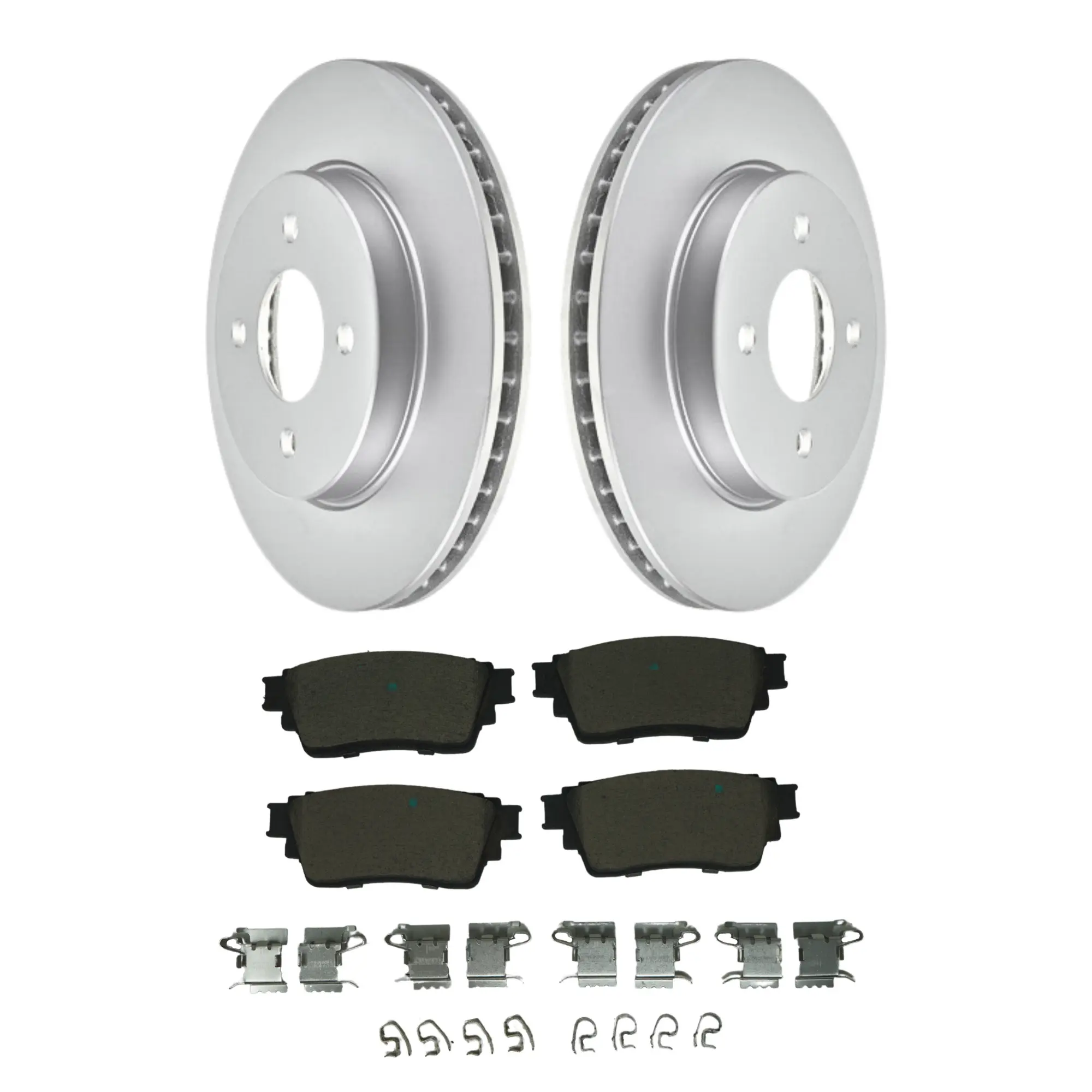 Coated Brake Rotor & Ceramic Pad Kit - image principale du produit