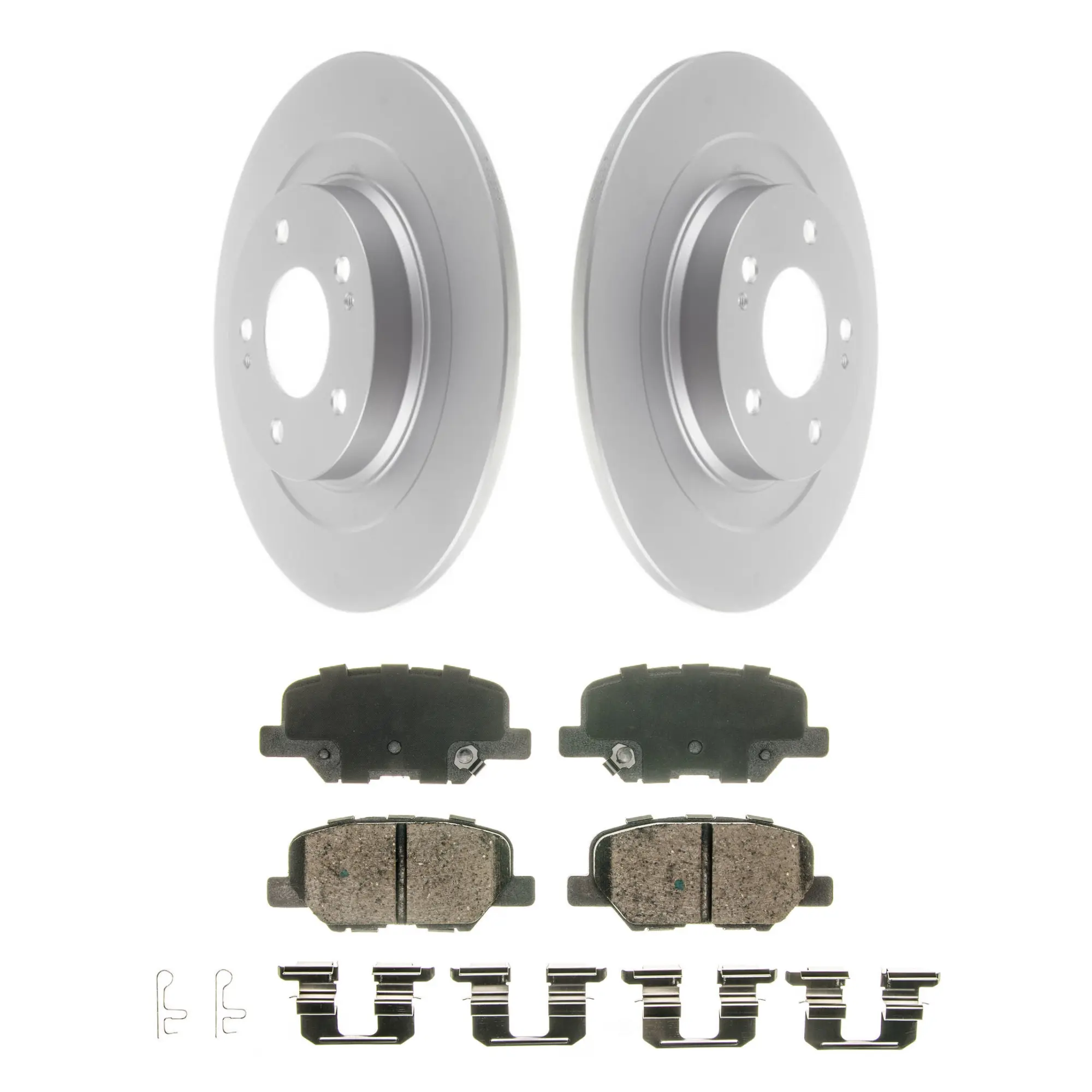 Coated Brake Rotor & Ceramic Pad Kit - main product image