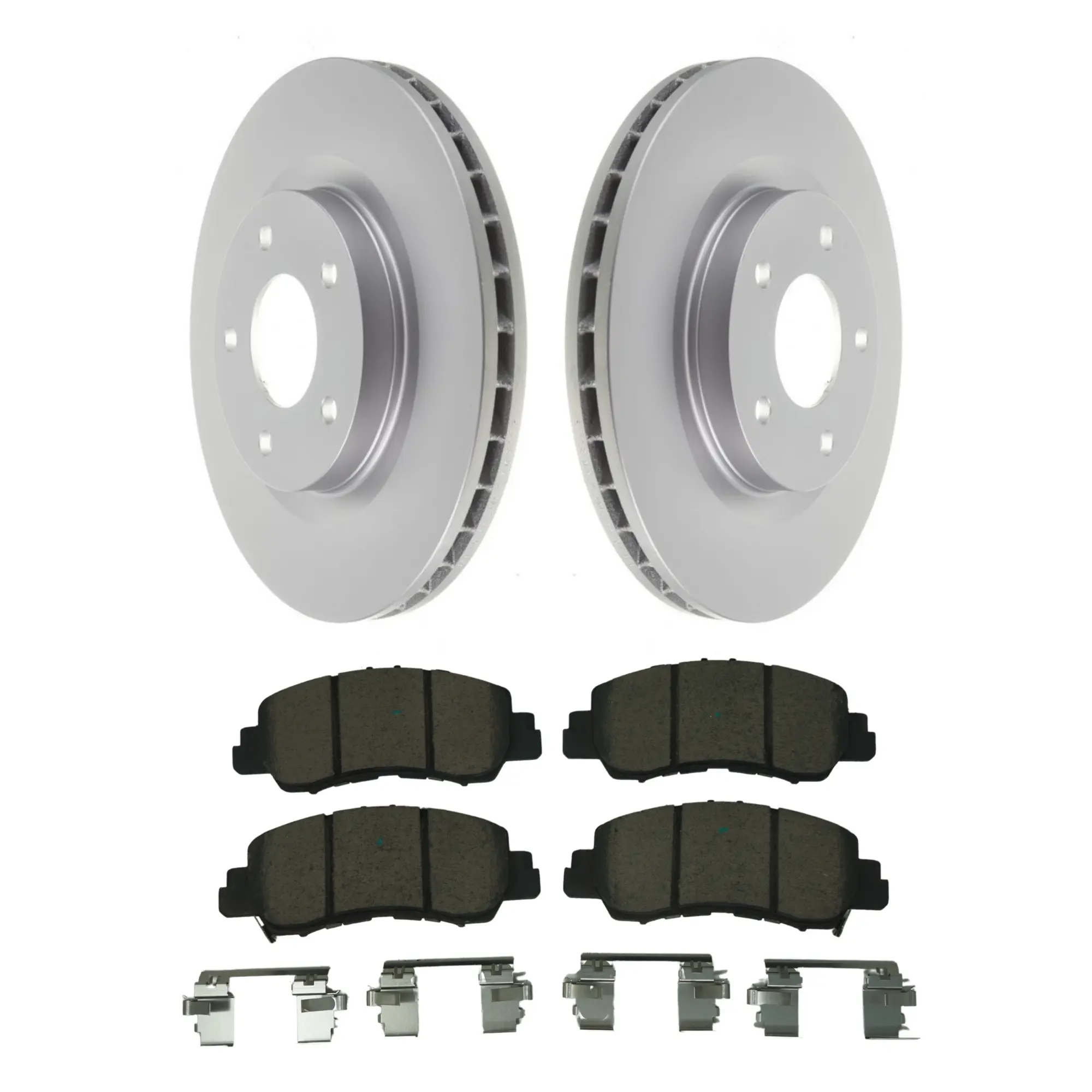 Coated Brake Rotor & Ceramic Pad Kit - main product image