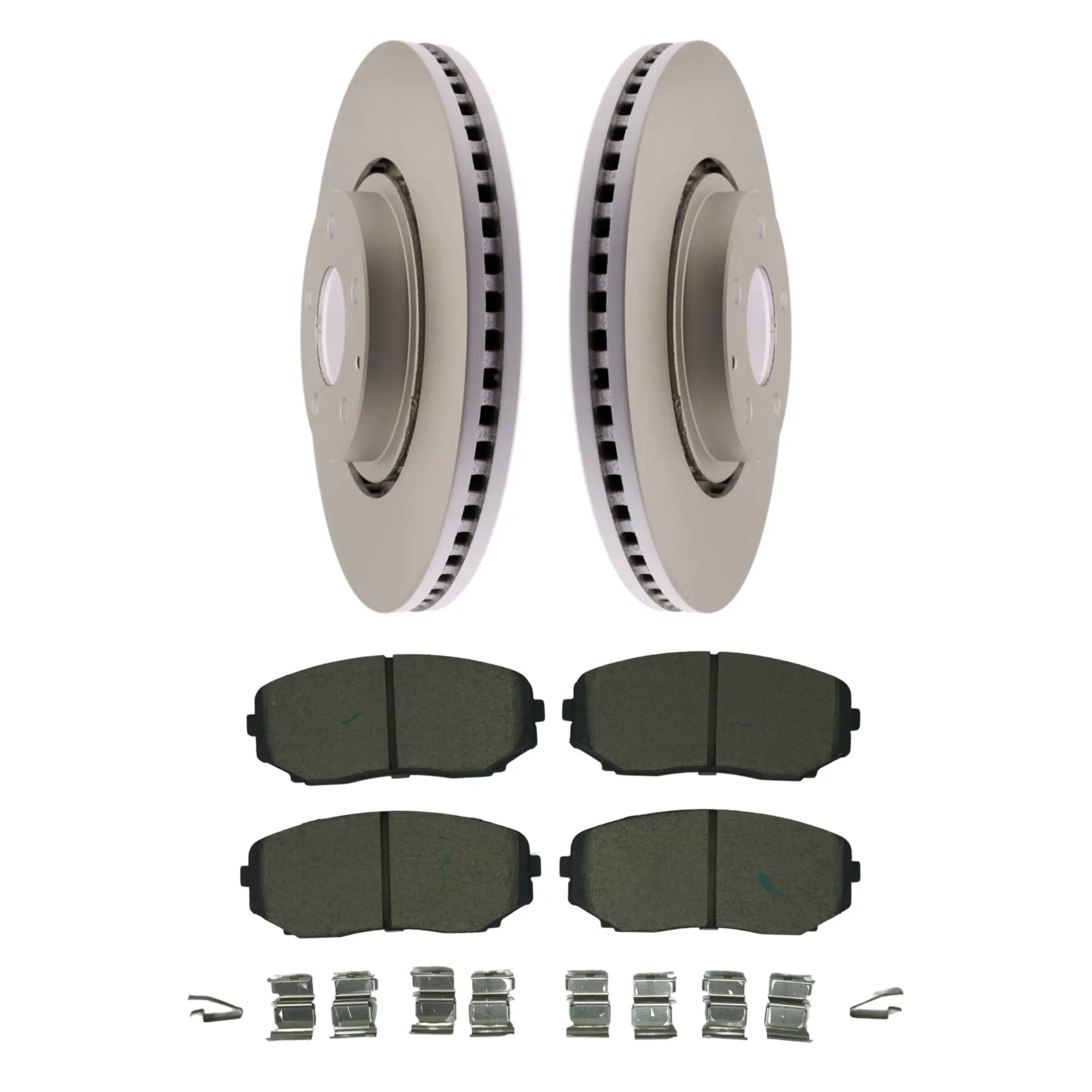 Coated Brake Rotor & Ceramic Pad Kit - main product image