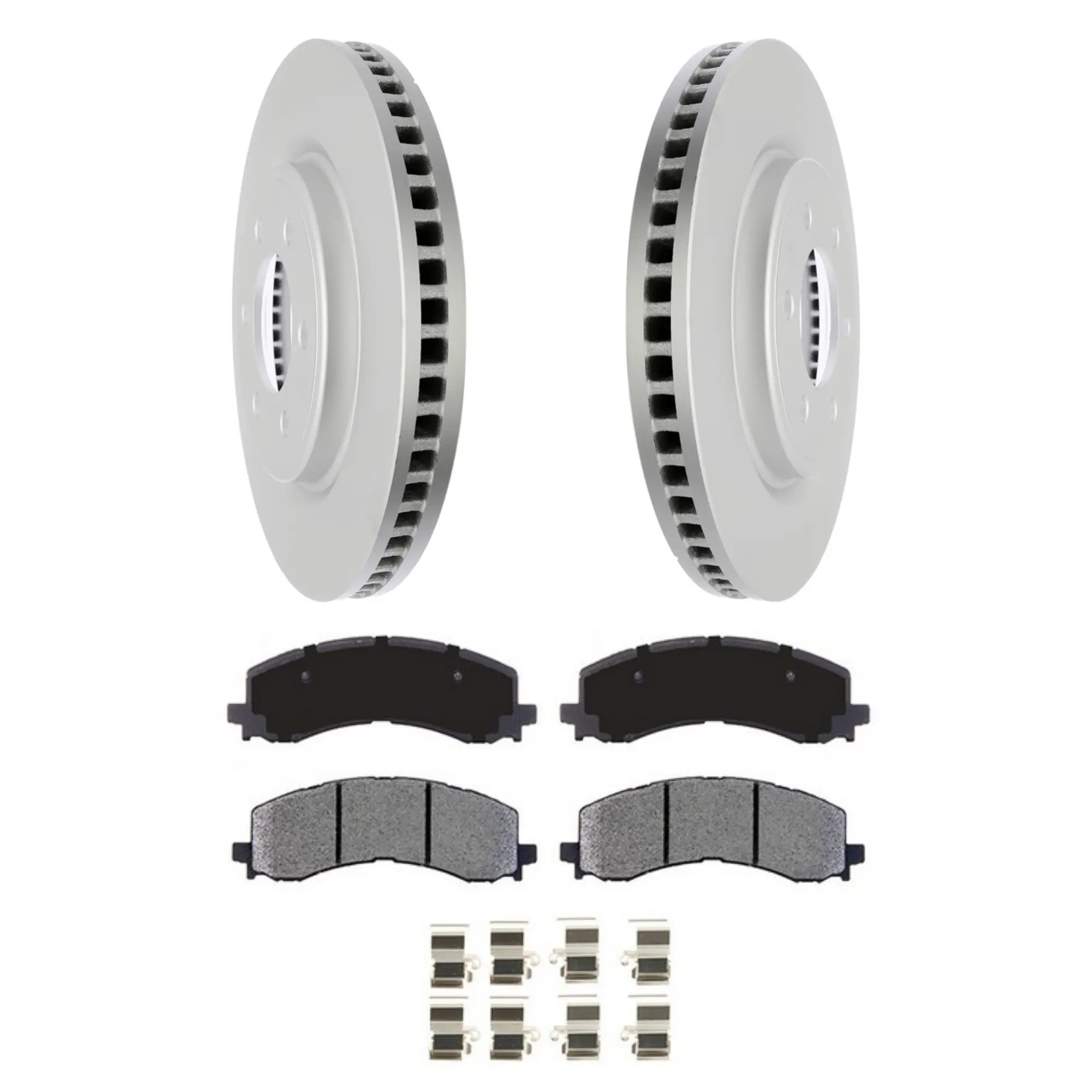 Coated Brake Rotor & Ceramic Pad Kit - main product image
