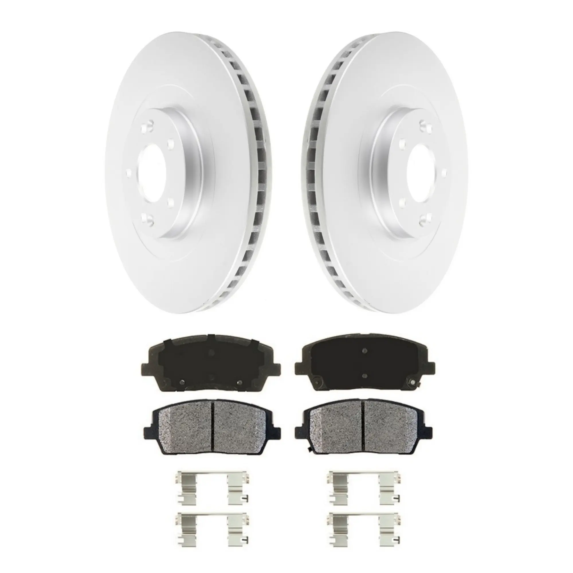 Coated Brake Rotor & Ceramic Pad Kit - main product image