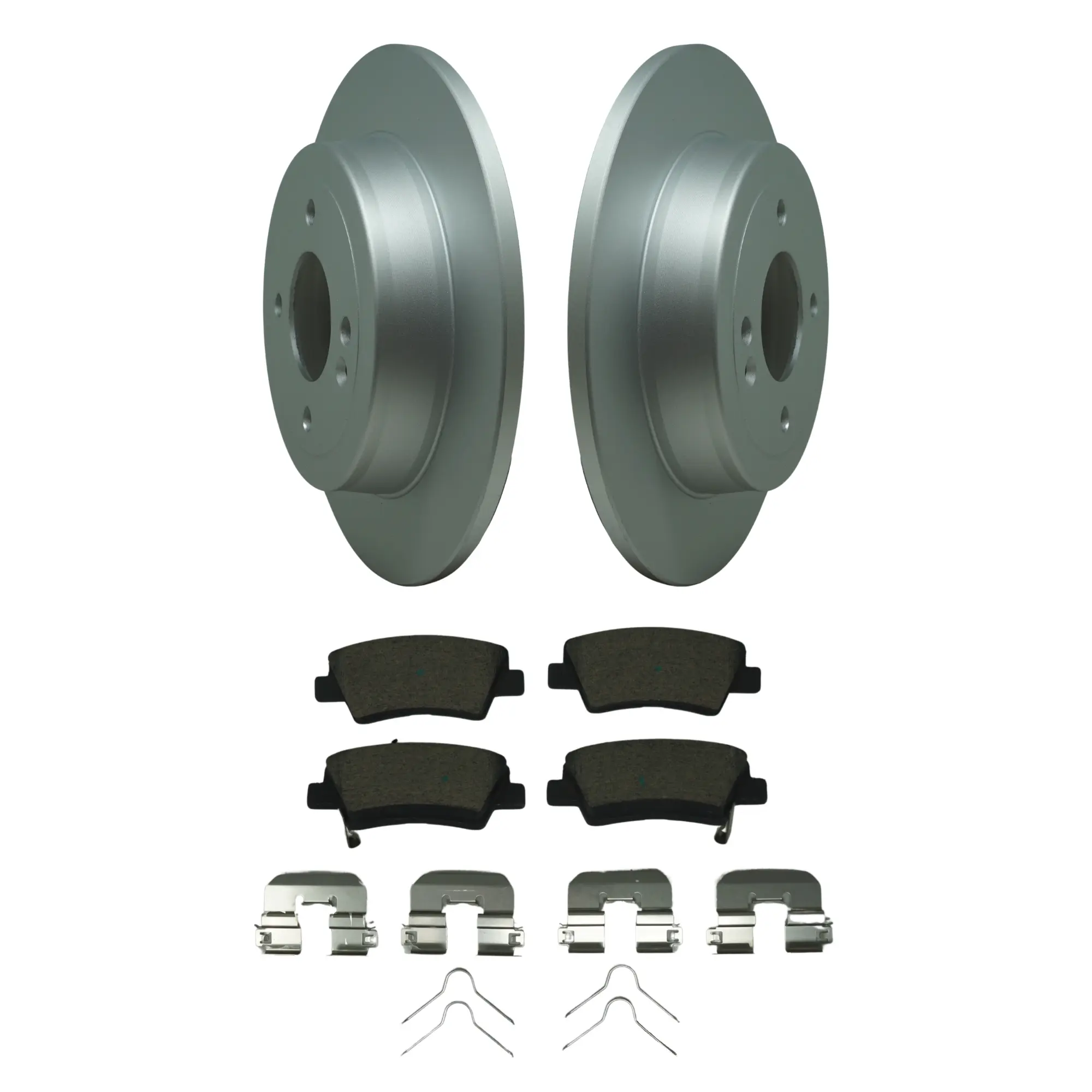 Coated Brake Rotor & Ceramic Pad Kit - main product image