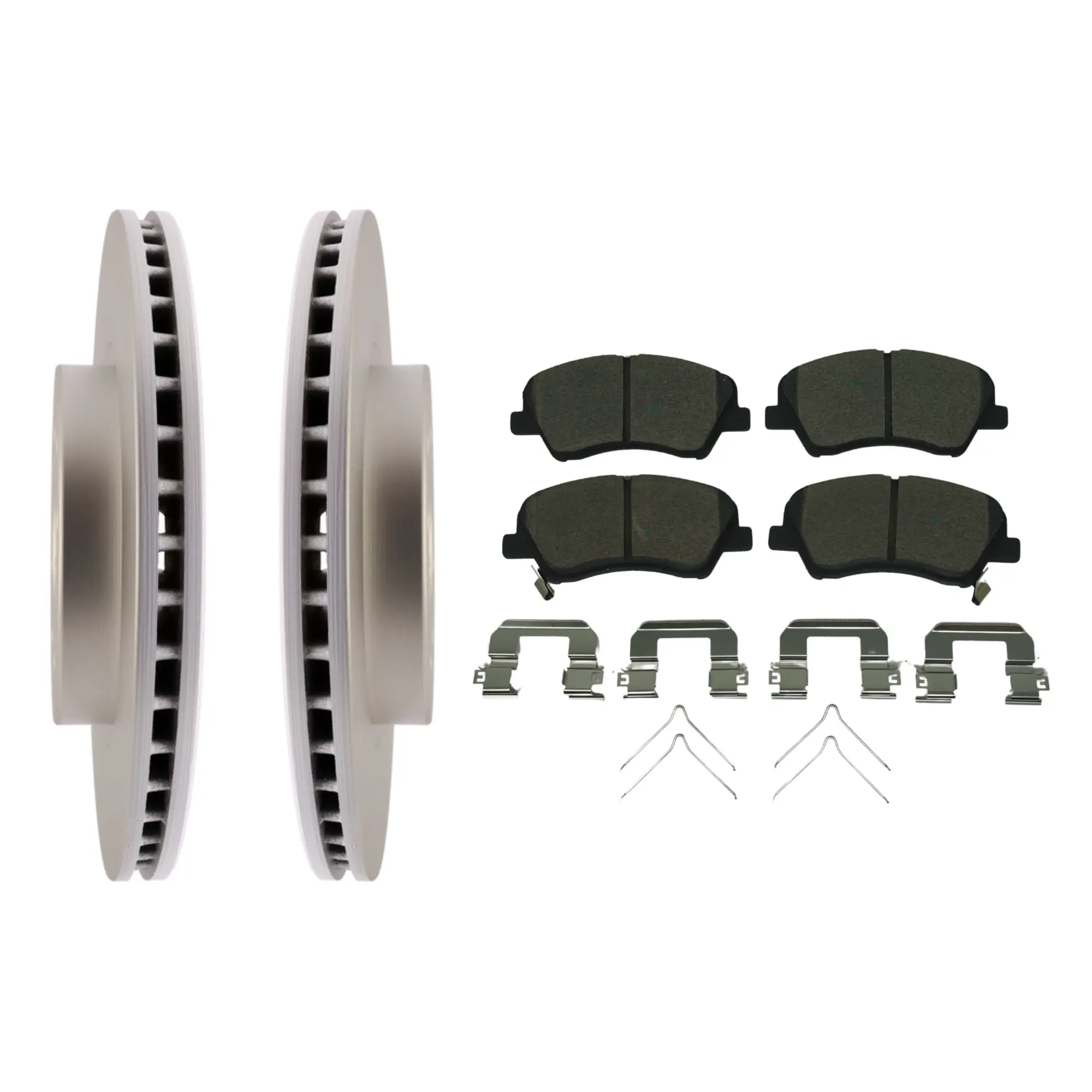 Coated Brake Rotor & Ceramic Pad Kit - main product image