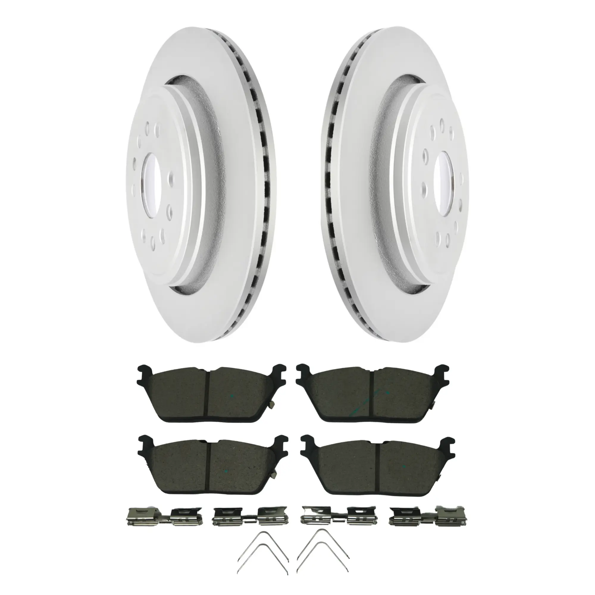 Coated Brake Rotor & Ceramic Pad Kit - main product image