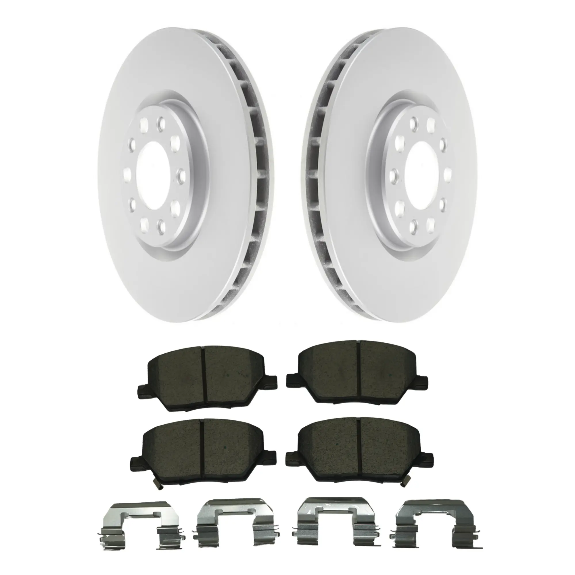 Coated Brake Rotor & Ceramic Pad Kit - main product image