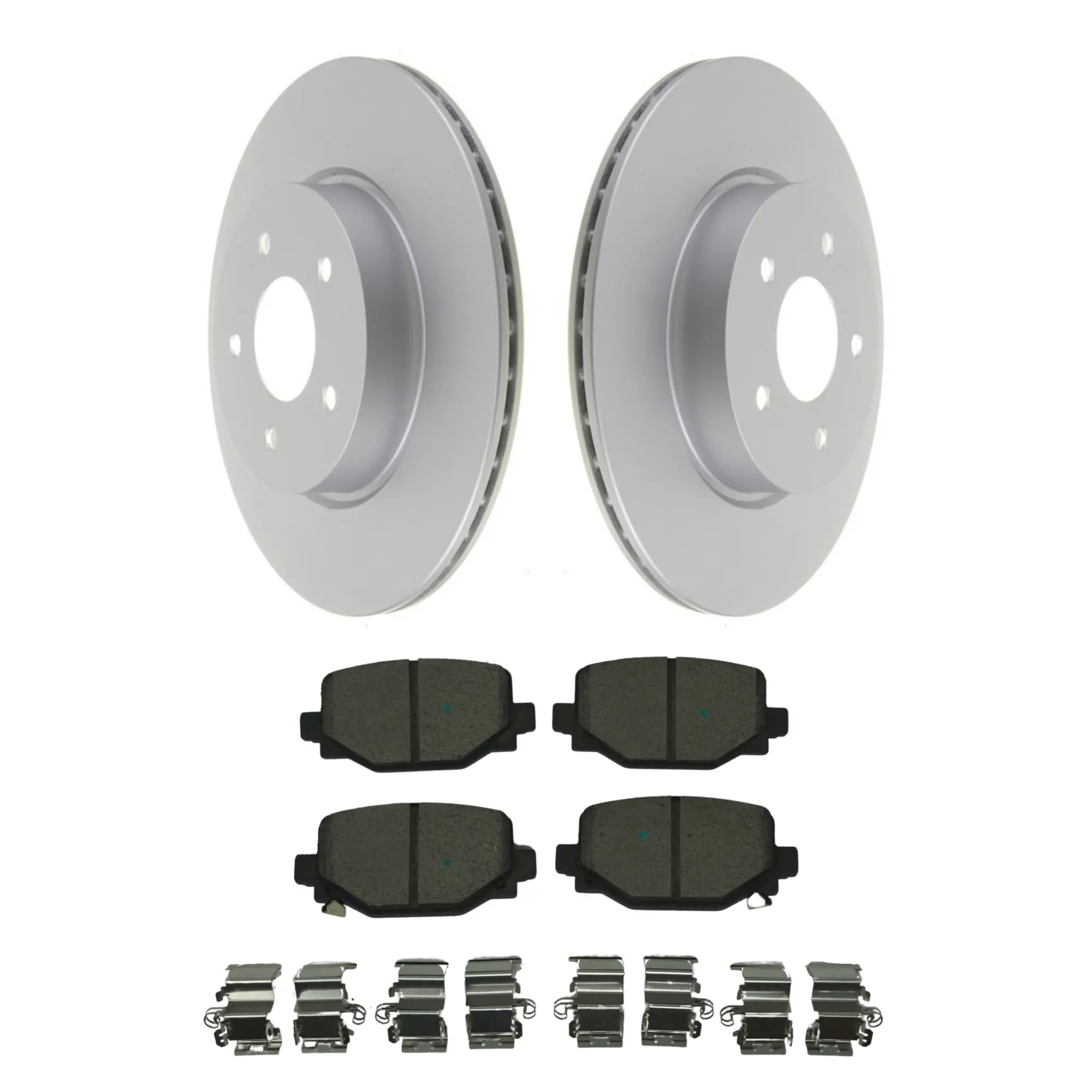 Coated Brake Rotor & Ceramic Pad Kit - main product image