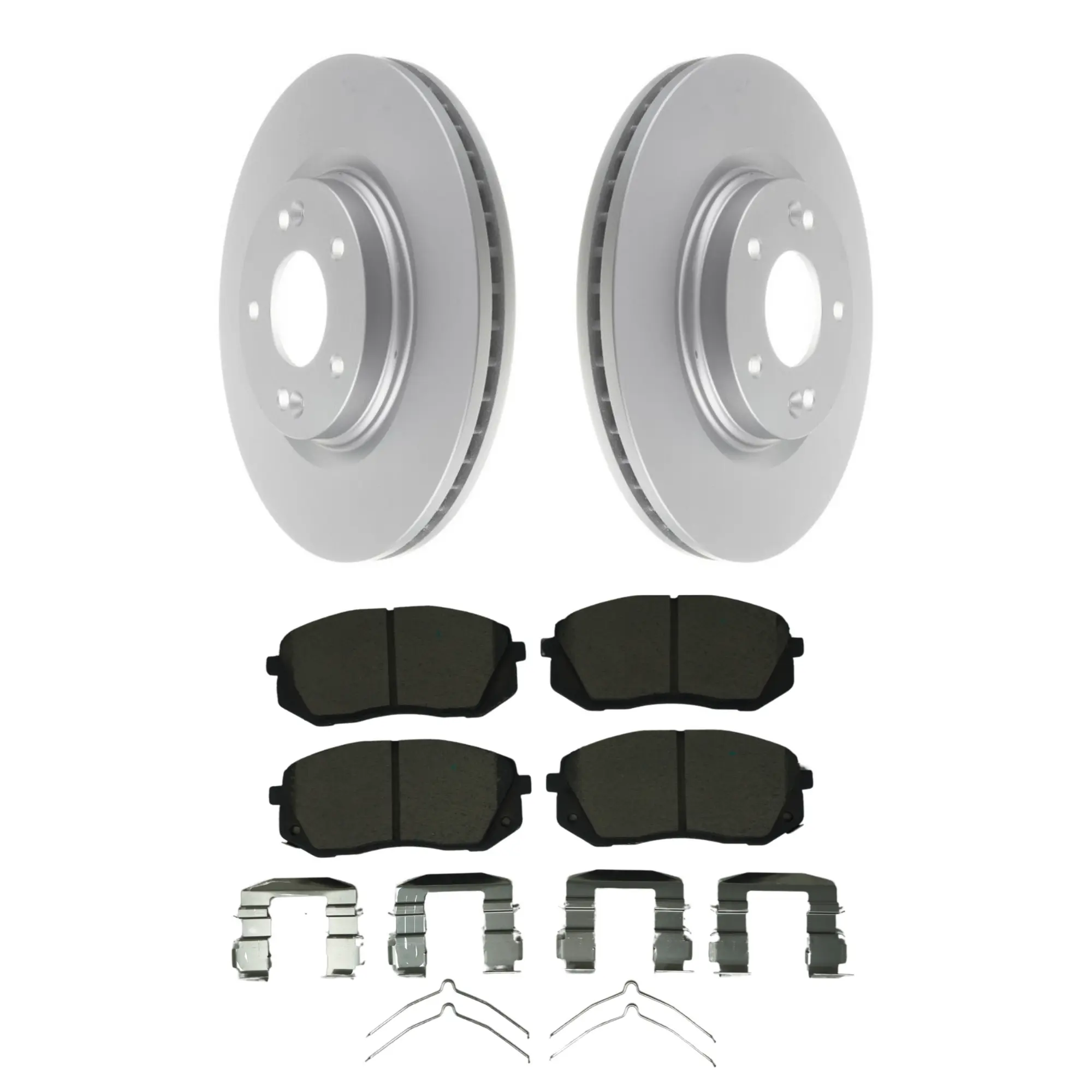 Coated Brake Rotor & Ceramic Pad Kit - main product image