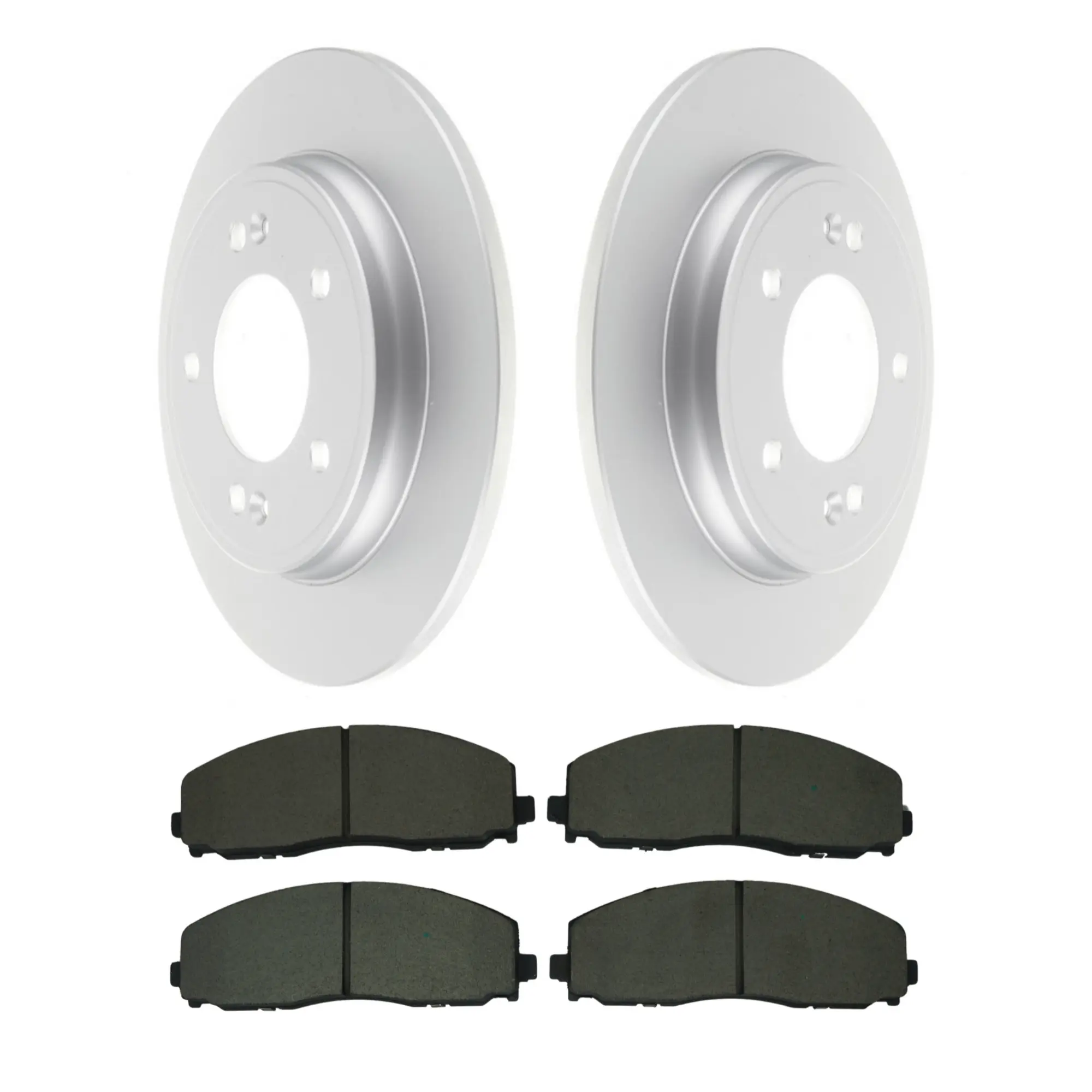 Coated Brake Rotor & Ceramic Pad Kit - main product image