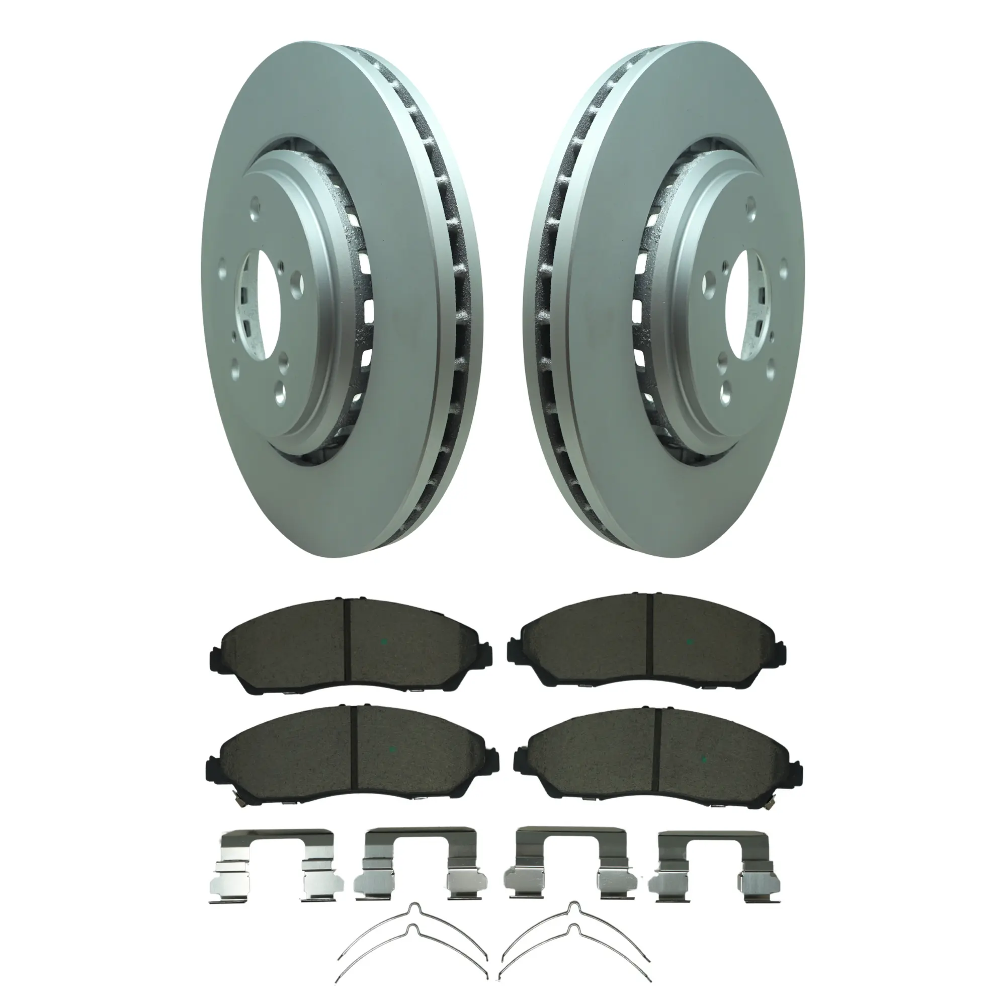 Coated Brake Rotor & Ceramic Pad Kit - main product image