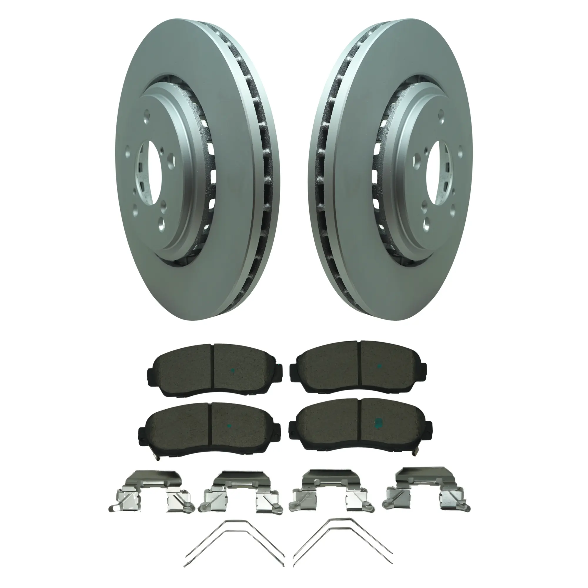 Coated Brake Rotor & Ceramic Pad Kit - main product image