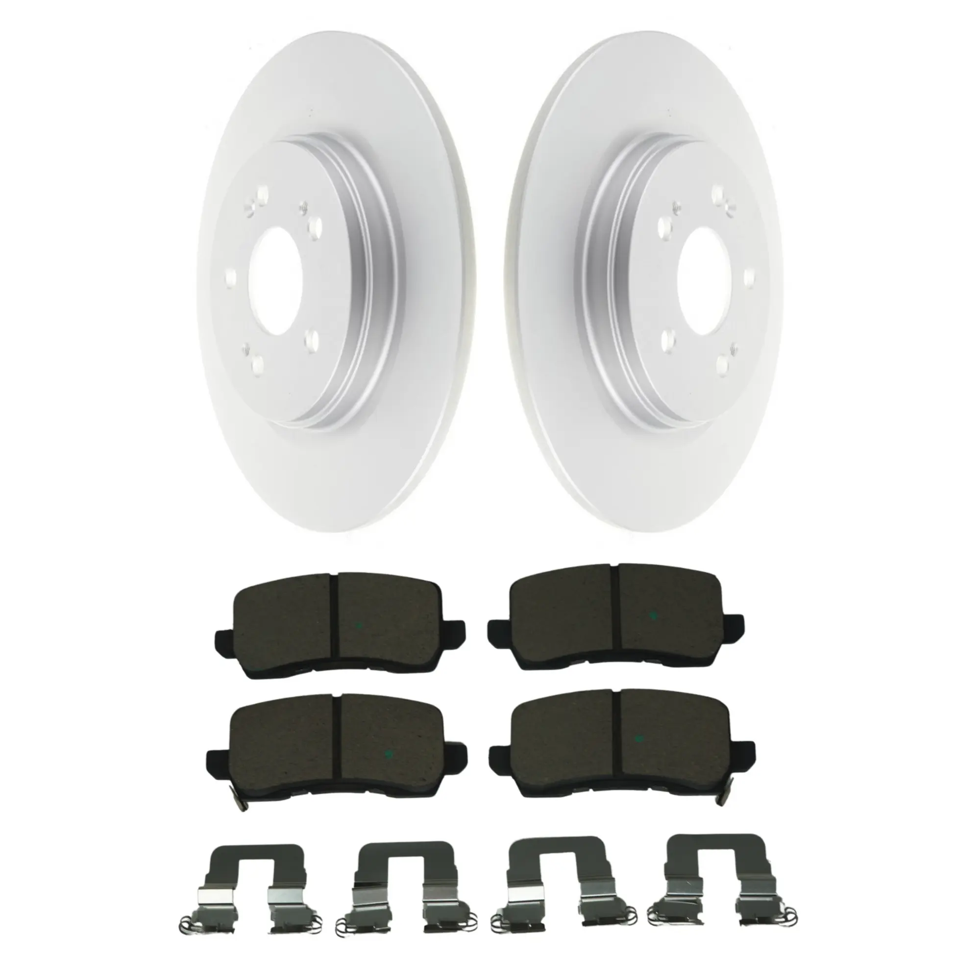 Coated Brake Rotor & Ceramic Pad Kit - main product image